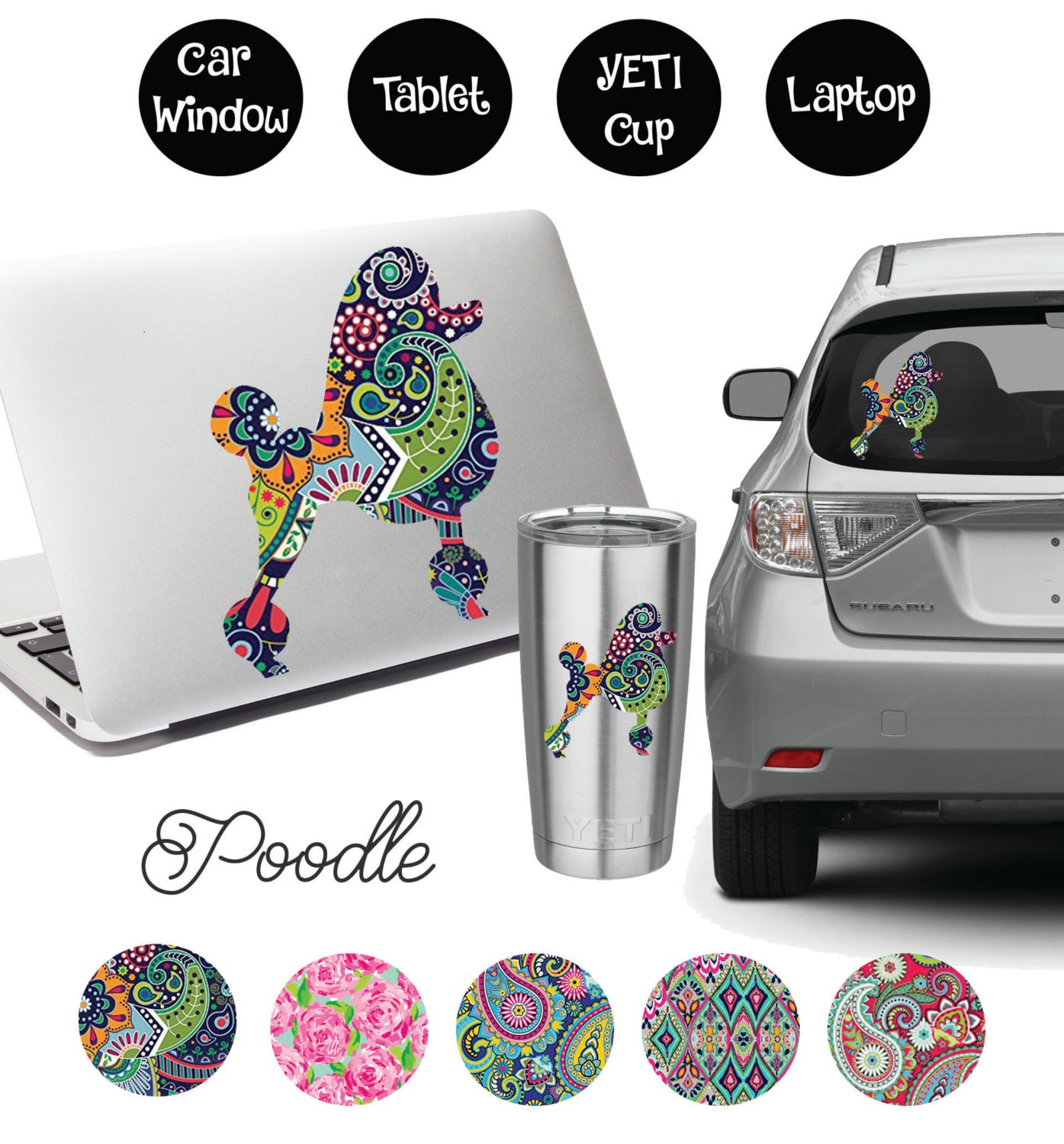 Poodle Decal