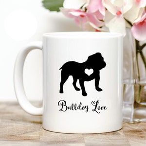 Bulldog Liebe Kaffeebecher