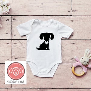 Dog  infant body suit