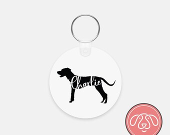 Personalized Catahoula Dog Keychain