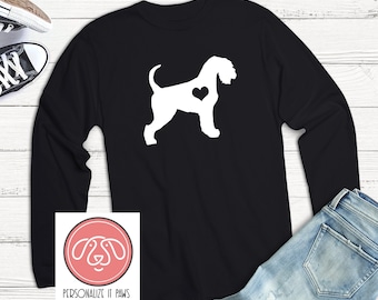 natuurlijk T-shirt met lange mouwen reuzenschnauzer