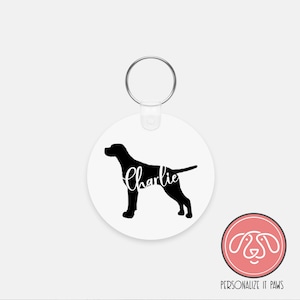 Personalized English Pointer Dog Keychain
