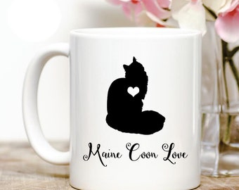 Maine Coon Cat Love Coffee Mug