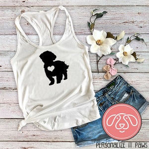 SHIH TZU Dog Mom Ladies Tank Top