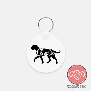 Personalized Irish Wolfhound Dog Keychain