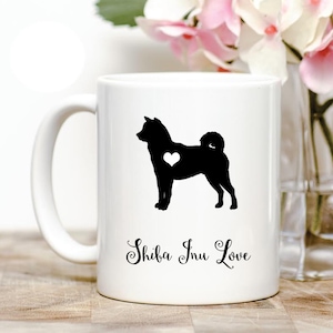 Caneca de café amor de Shiba Inu