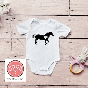 Horse  infant body suit