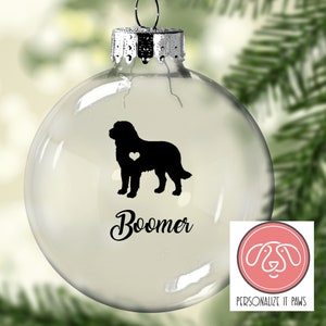 Saint Bernard Christmas Ornament