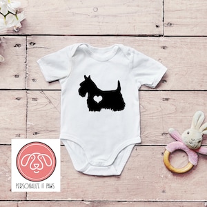 SCOTTISH TERRIER Scottie Dog  infant body suit