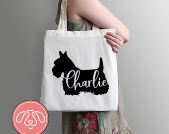 Borsa tote Scottish Terrier "Scottie"