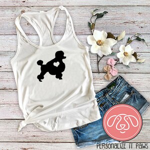 Poodle Dog Mom Ladies Tank Top