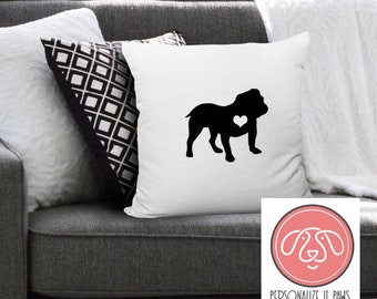 English Bulldog Pillow Cover