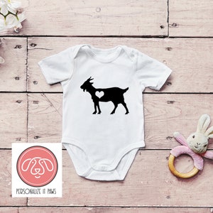 goat  infant body suit