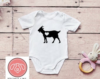 goat  infant body suit