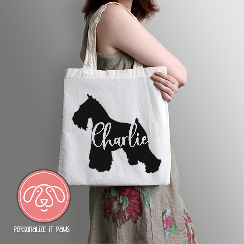 schnauzer tote bag