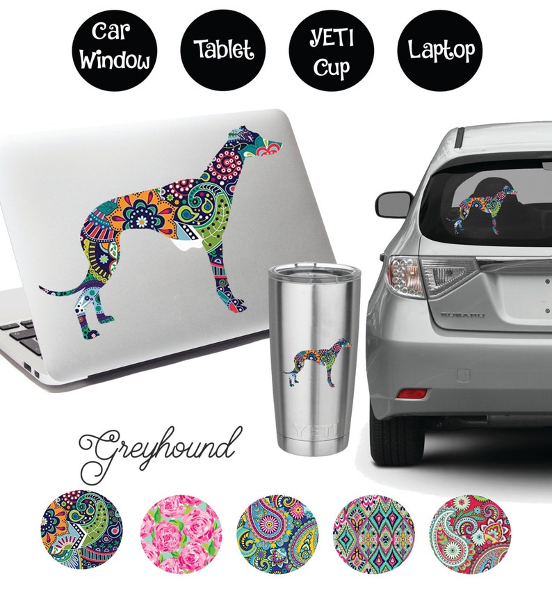 Greyhound Decal afbeelding 1