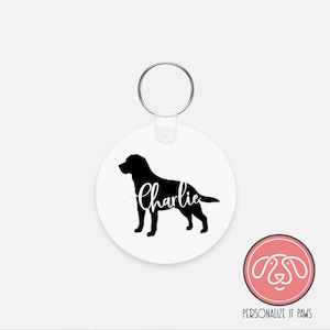 Llavero personalizado de labrador retriever para perros
