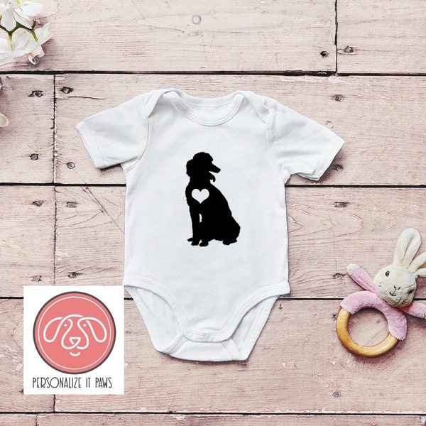 Poodle  infant body suit