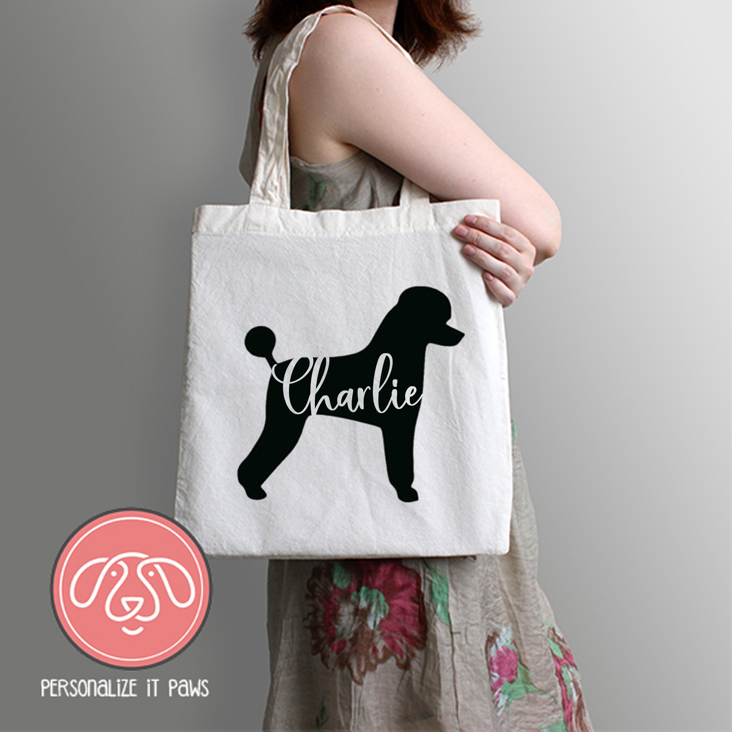 poodle tote bag