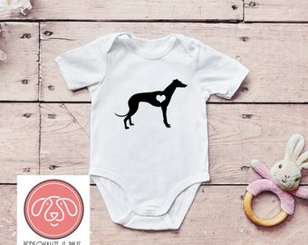 Greyhound  infant body suit