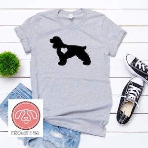 Cocker Spaniel Heart Dog T-Shirt