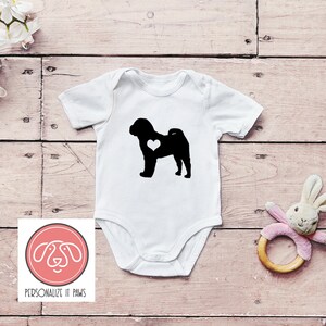 Chinese Shar-Pei  infant body suit