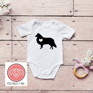 Rough Collie  infant body suit