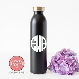 Monogram Initial Decal - Round