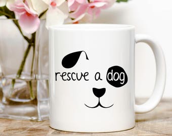 Rescue dog mug