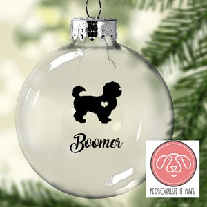Maltipoo Christmas Ornament