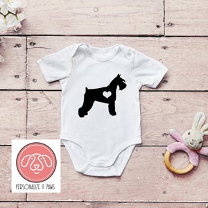 Giant Schnauzer  infant body suit