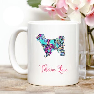 Tibet Terrier lieben Kaffee Tasse