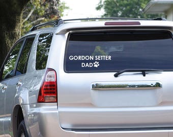 Gordon setter Dog Dad Decal