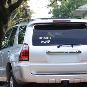 Brussels Dog Dad Decal