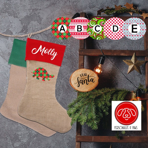 Turtle Personalized Stocking