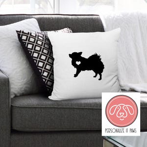 Long Haired CHIHUAHUA Pet Pillow Cover