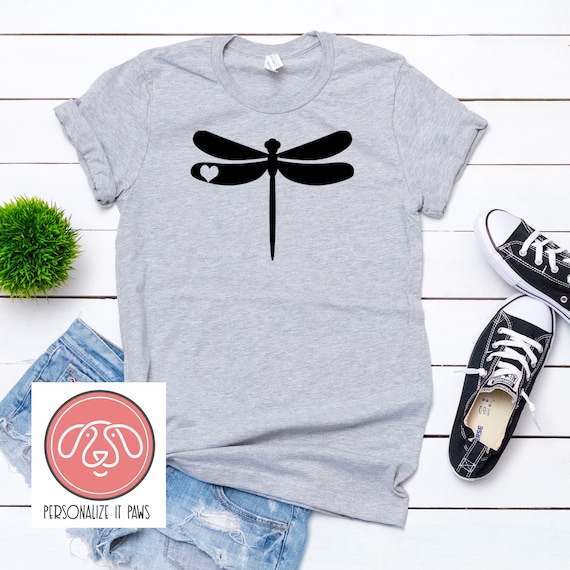 Dragonfly Heart T-shirt - Etsy