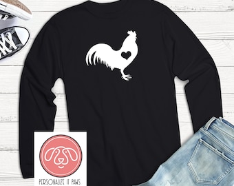 T-shirt met lange mouwen kip