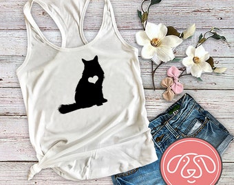 Cat Mom Ladies Tank Top, Cat lady shirt