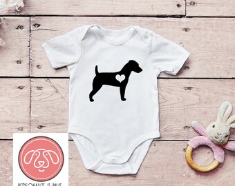 Jack Russell Terrier  infant body suit