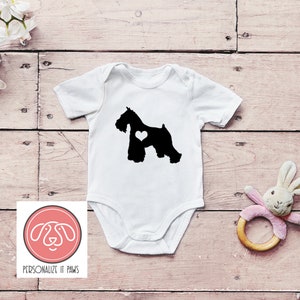 Miniature Schnauzer  infant body suit