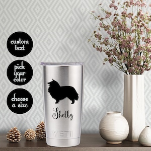 Shetland Sheepdog &quot;Sheltie&quot; Decal with customizeable name text