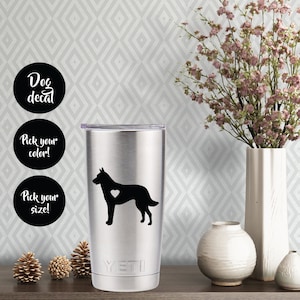 Belgischer Malinois Hund Vinyl Aufkleber