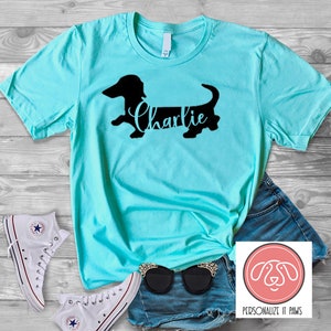 T-shirt pour chien teckel