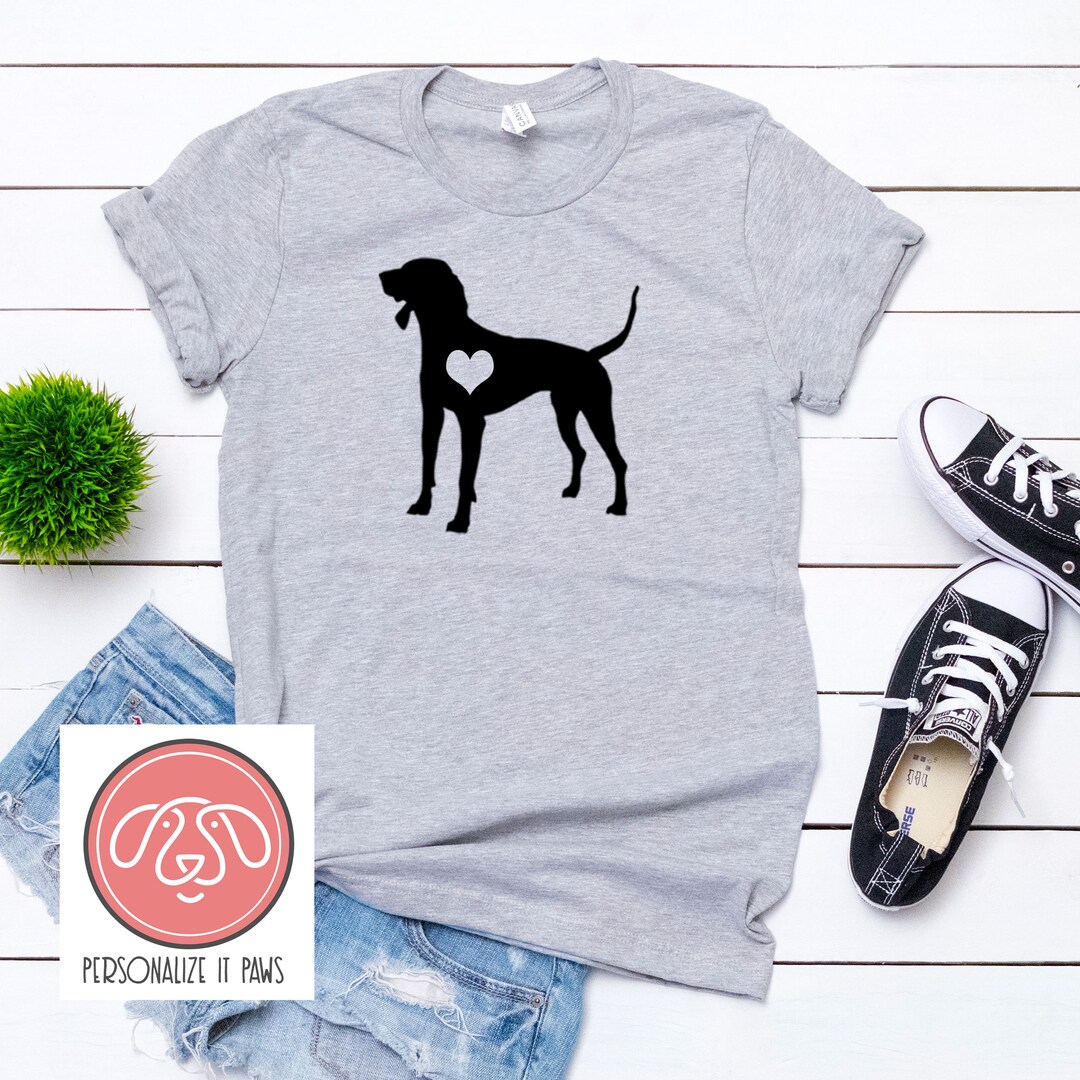 Coonhound Heart Dog T-shirt - Etsy