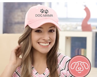 Bonnet Dog Mama, casquette en sergé de coton brodé