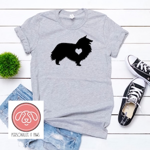 Shetland Sheepdog Heart Dog T-Shirt