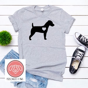 Jack Russell Terrier Heart Dog T-Shirt
