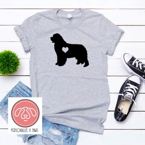 Newfoundland Heart Dog T-Shirt