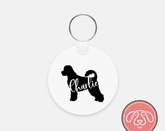 Personalized Portuguese Water Dog Keychain